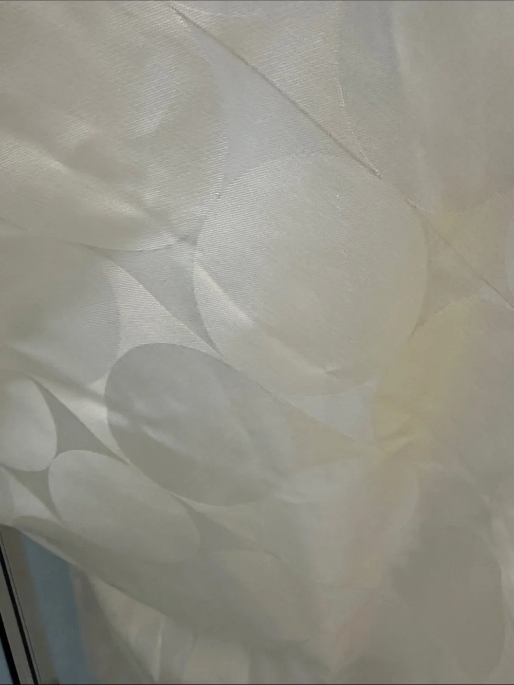 Unk Cream Geometric Dot Shower Curtain